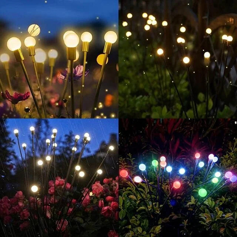 Solar Garden LED Firefly Plug Light