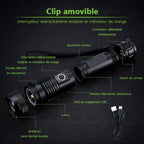 Military flashlight laser waterproof
