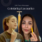 GildedGlow Luxe Face Massage Roller | Revitalize your skin with an electric massage tool with 24K gold for a radiant complexion