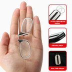 Nose clip reading glasses