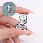 I HATE ALL funny brooch