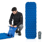 Camping carpet with air mattress