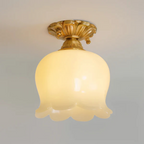 Vintage Ceiling Lamp In Flower Shape