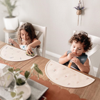 Silicone Placemat for Kids – Non-Slip Table Mat in Crescent Shape