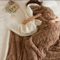 Thick Lambswool Fleece Winter Blanket Soft Warm Throw