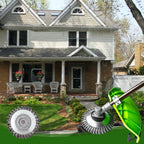 Weed brush for garden cleaner