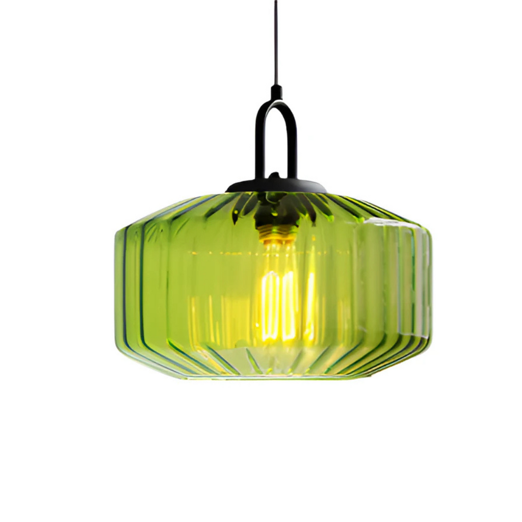 Retro Colored Glass Pendant Lamp