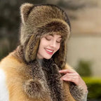 Sweet Faux Fur Raccoon Tail Parent-Child Plush Hat