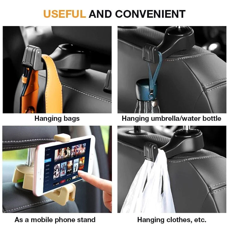 Headrest holder car strap