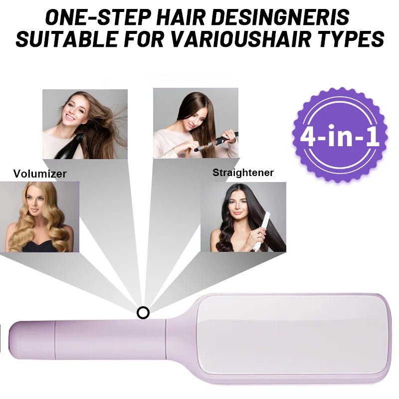 Self-cleaning anti-static massage comb
