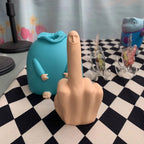 Small Blue Middle Finger Ornament