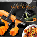 Vegetable Peeler & Spiral Slicer | Ergonomic Handle | Stainless Steel Blades | Create Spiral Veggie Garnishes
