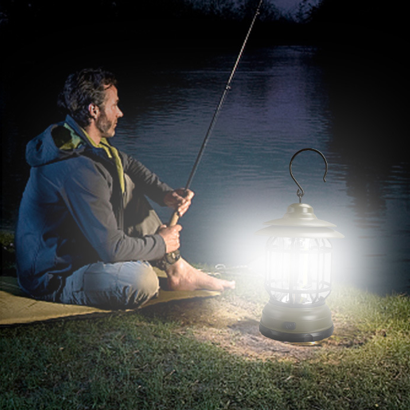 Portable multifunctional outdoor camping lamp
