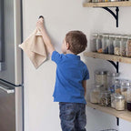Round self-adhesive towel hooks for the kitchen
