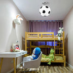 SportLume Creative Ceiling Light | Basketball & Football Design | Semi-Mount | Glass Lamp