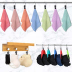 Space-saving portable travel hanger clips
