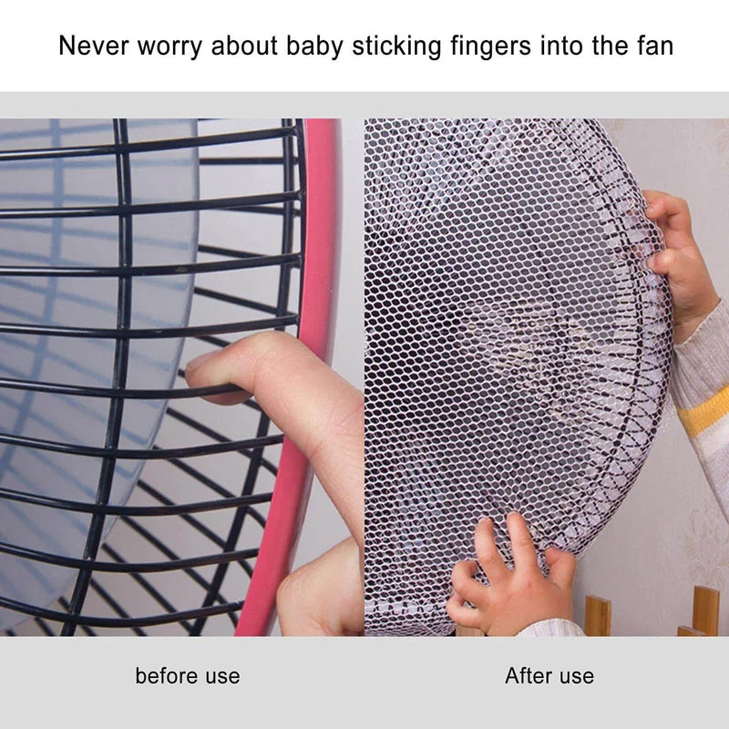 Protective net for electric fans