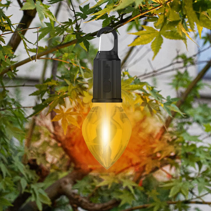 New Outdoor Camping Hanging Type-C Charging Retro Light Bulb