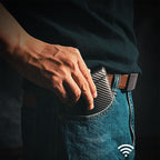 Theft-proof magnetic card holder made of genuine leather