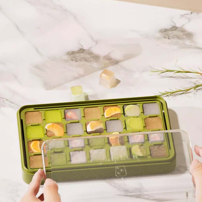 No dirty hands press ice grid molds