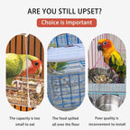 Automatic overflow protection Transparent bird feeder