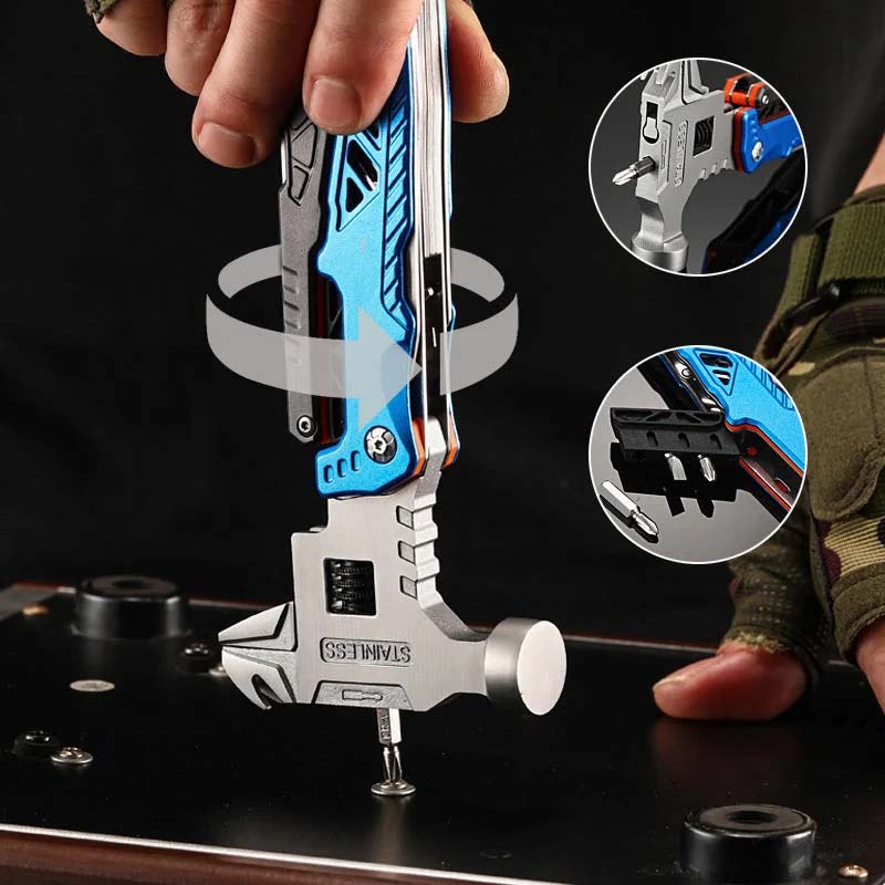 Multifunctional Stainless Steel Folding Body Ball Hammer