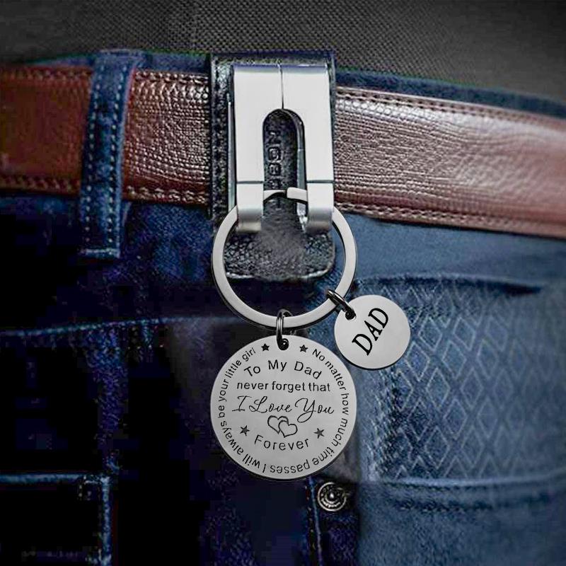 To my Dad/Mom keychain (Dad/Mom pendant)