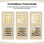 Collapsible Shoe Organizer Box with Transparent Lid and Dividers