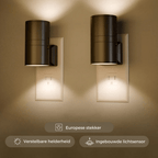 Alova LED Plug-In Wall Light – Dimmable Sensor Lamp for Hallways, Stairs & Bedrooms