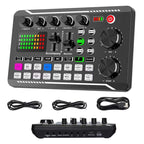 Live sound card with DJ mixer effects & voice changer