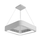Modern Blade-less Ceiling Fan with LED Lighting and Chandelier