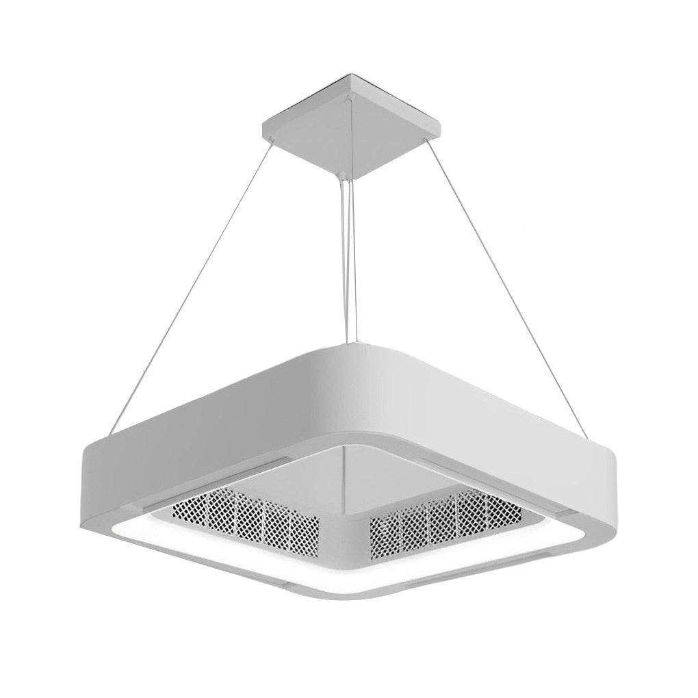 Modern Blade-less Ceiling Fan with LED Lighting and Chandelier