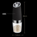 Electric Salt and Pepper Grinder, with Adjustable and Auto On/Off Design, for Pepper, Salt, Bean & More