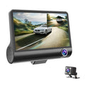 Tachograph with 3 HD lenses