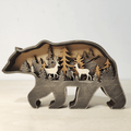 3D Creative Wood Animal Carving Craft Gift