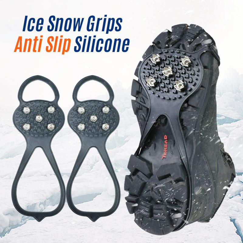 Traction Cleats Ice Snow Grippers Non-Slip Silicone