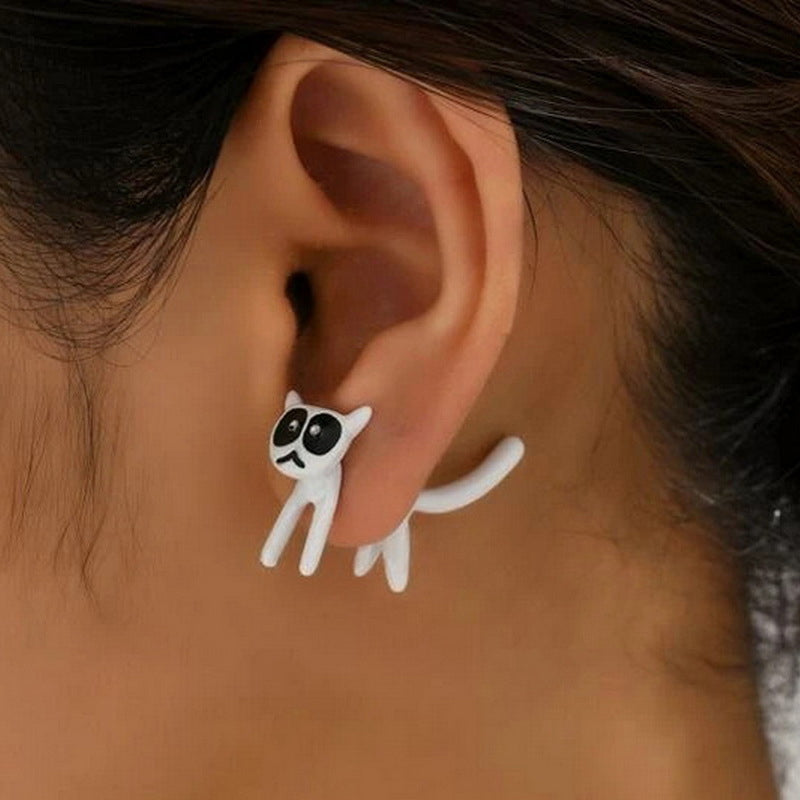 Cute kitten earrings