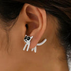 Cute kitten earrings