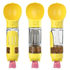 Portable 300ml Pet Water Bottle with Food Compartment & Bag