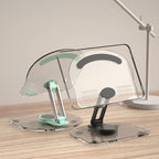 Folding transparent acrylic tablet stand