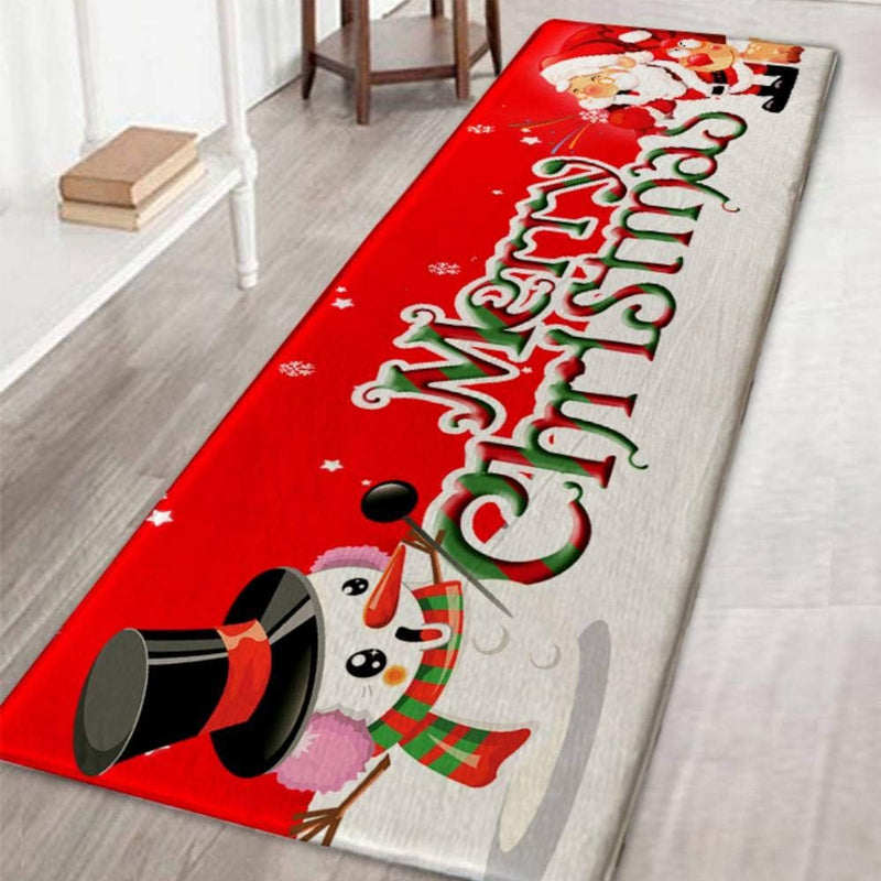 Kitchen Anti-Slip Flannel Printed Entrance Mats
