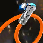 Rotating elbow data cable