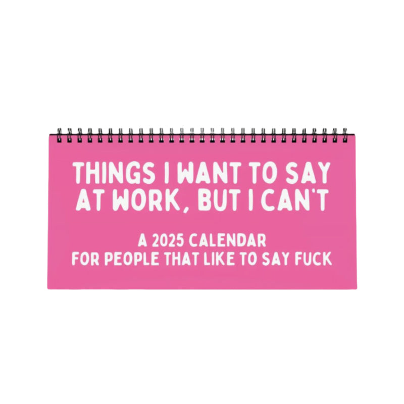 Funny 2025 sarcastic calendar