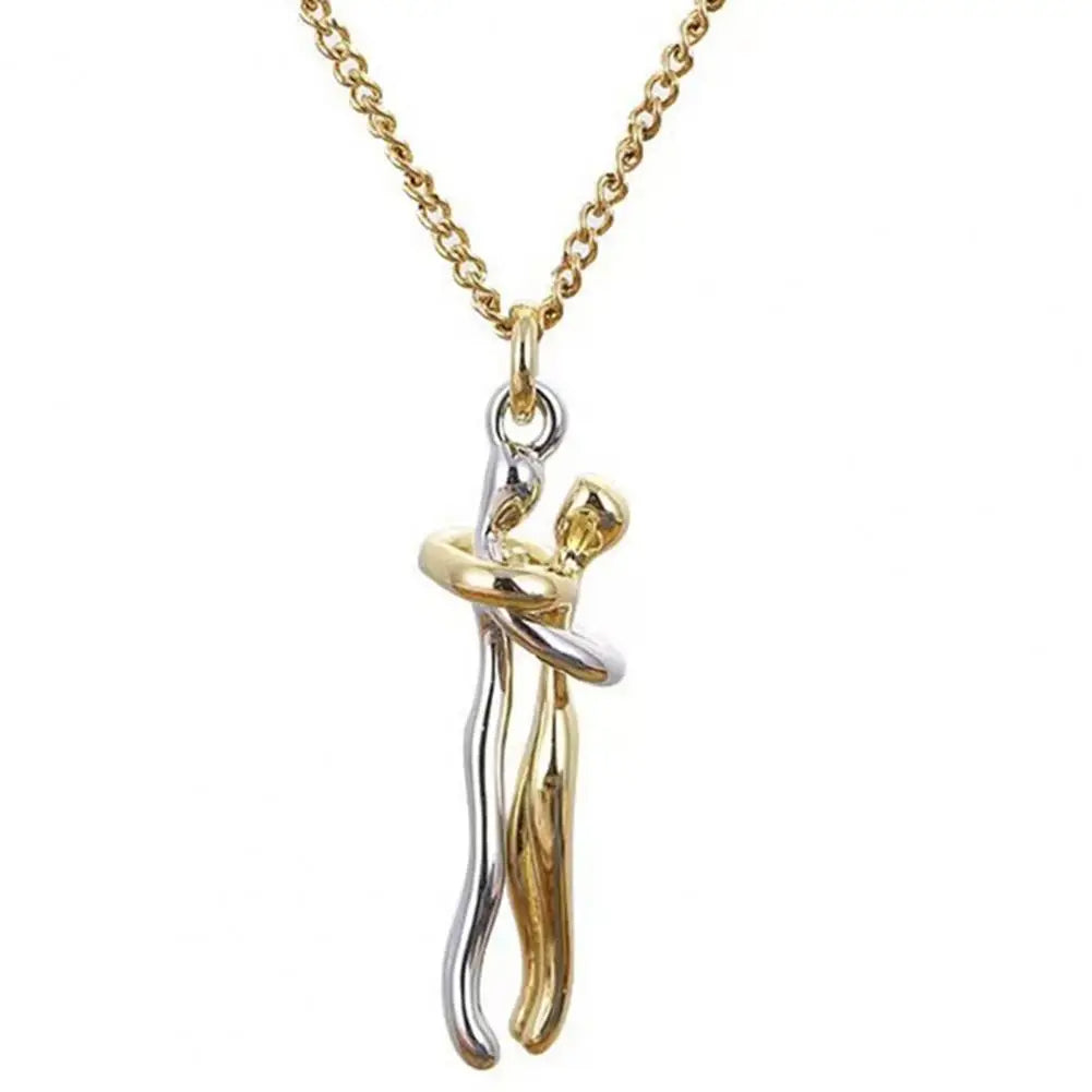 Romantic Hugging Necklace Pendant for Couples