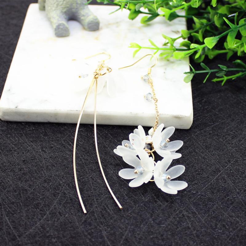 Asymmetrical Flower Earrings