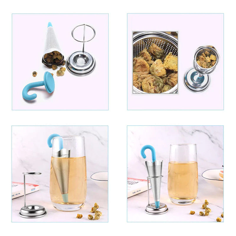 Stainless Steel Tea Strainer Umbrella