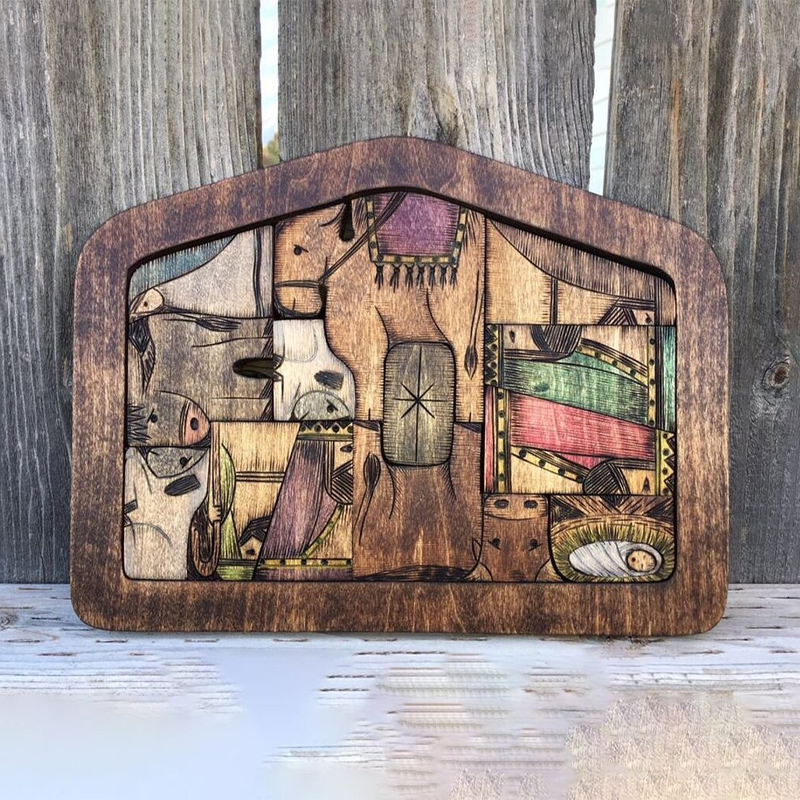 Wooden puzzle set by JéSus