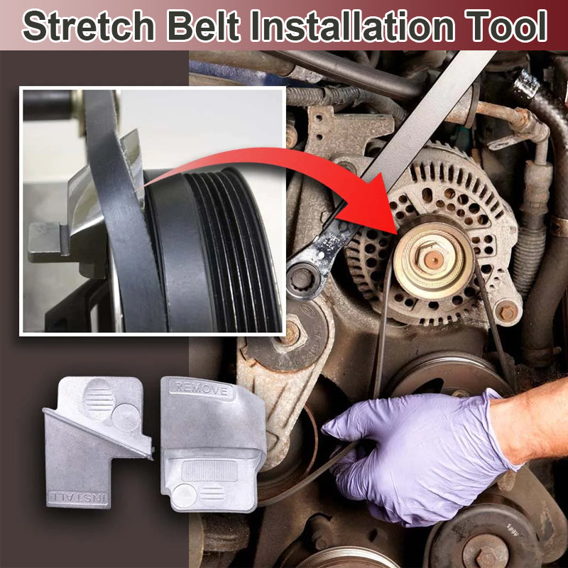 Stretch Belt Installation Tool Pair with 290°F Heat Resistance for Vehicle Repairs