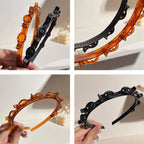 Headband with fringe clip