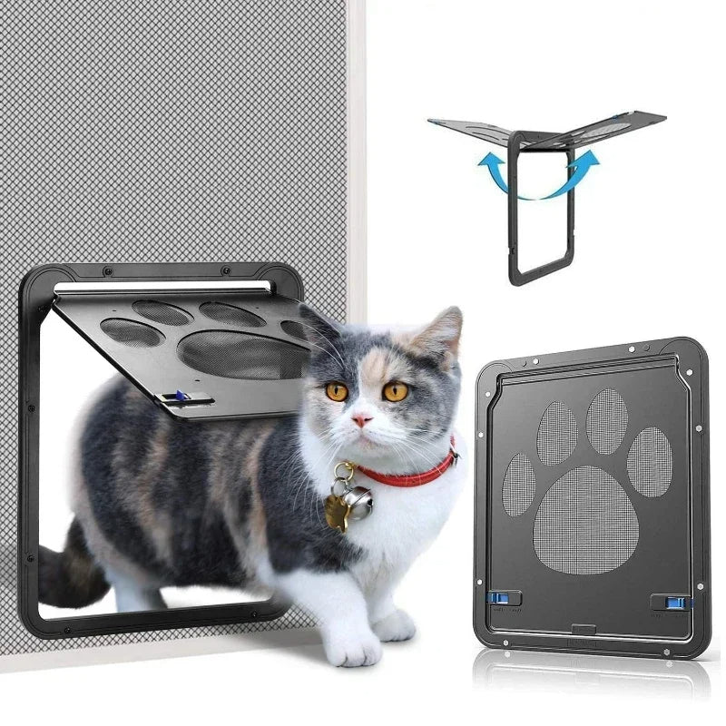 Magnetic Locking Cat and Dog Door
